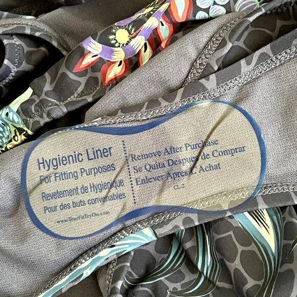 Johnny Was Women's Swimsuit XS Sea Owl Print Floral Square Neck One Piece NWT - Picture 11 of 16